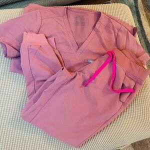 COPY - FIGS Women's Pink Scrub Set